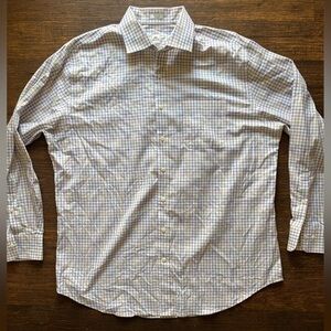 Men's Peter Millar Shirt Multicolor Striped Button-Down XL Preppy Classic Pocket